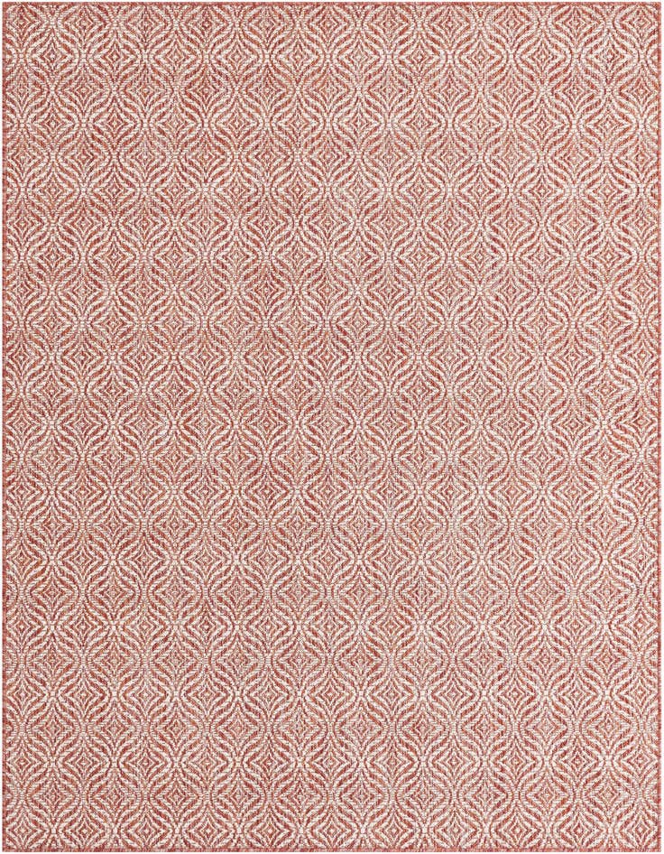 Detail image of 5' 3 x 8' Easy-Clean Trellis Indoor / Outdoor Rug