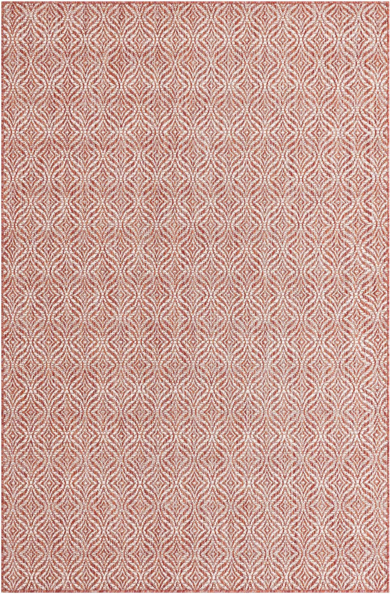 5' 3 x 8' Easy-Clean Trellis Indoor / Outdoor Rug