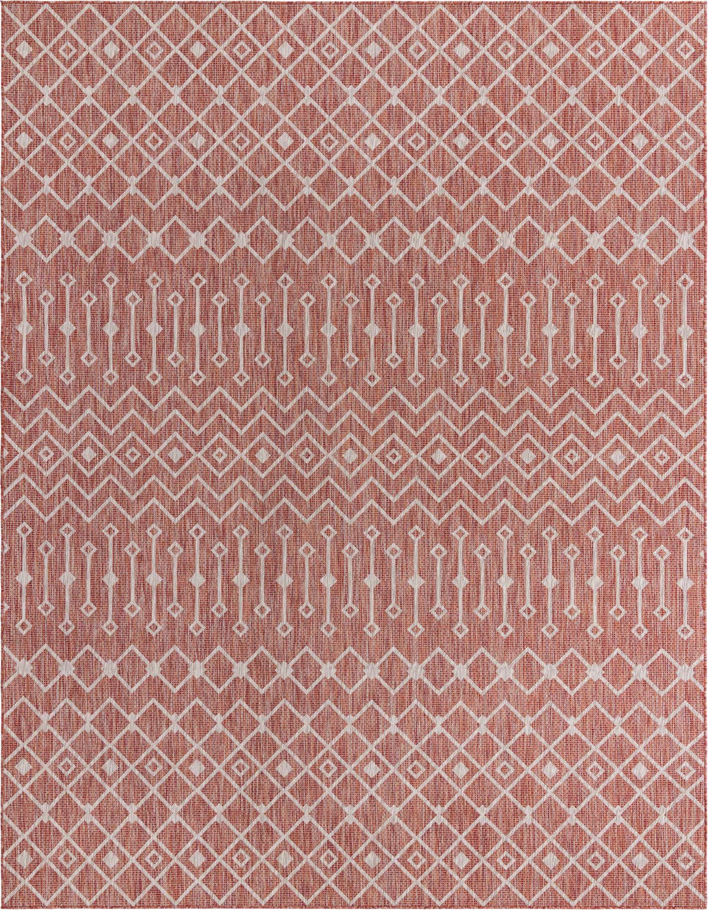 10' x 14' Easy-Clean Trellis Indoor / Outdoor Rug