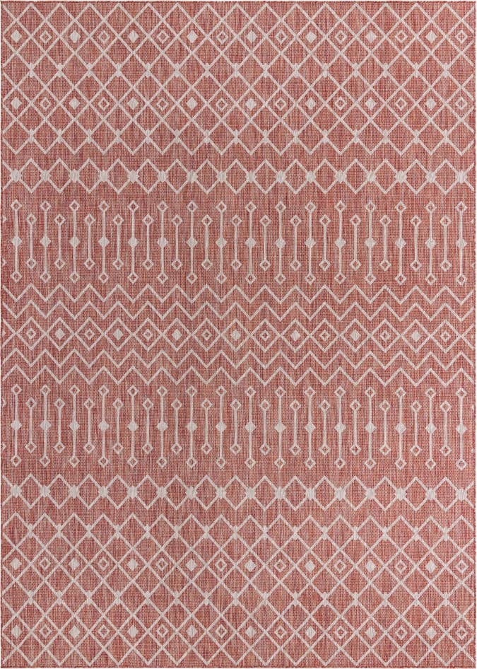 Detail image of 10' x 14' Easy-Clean Trellis Indoor / Outdoor Rug