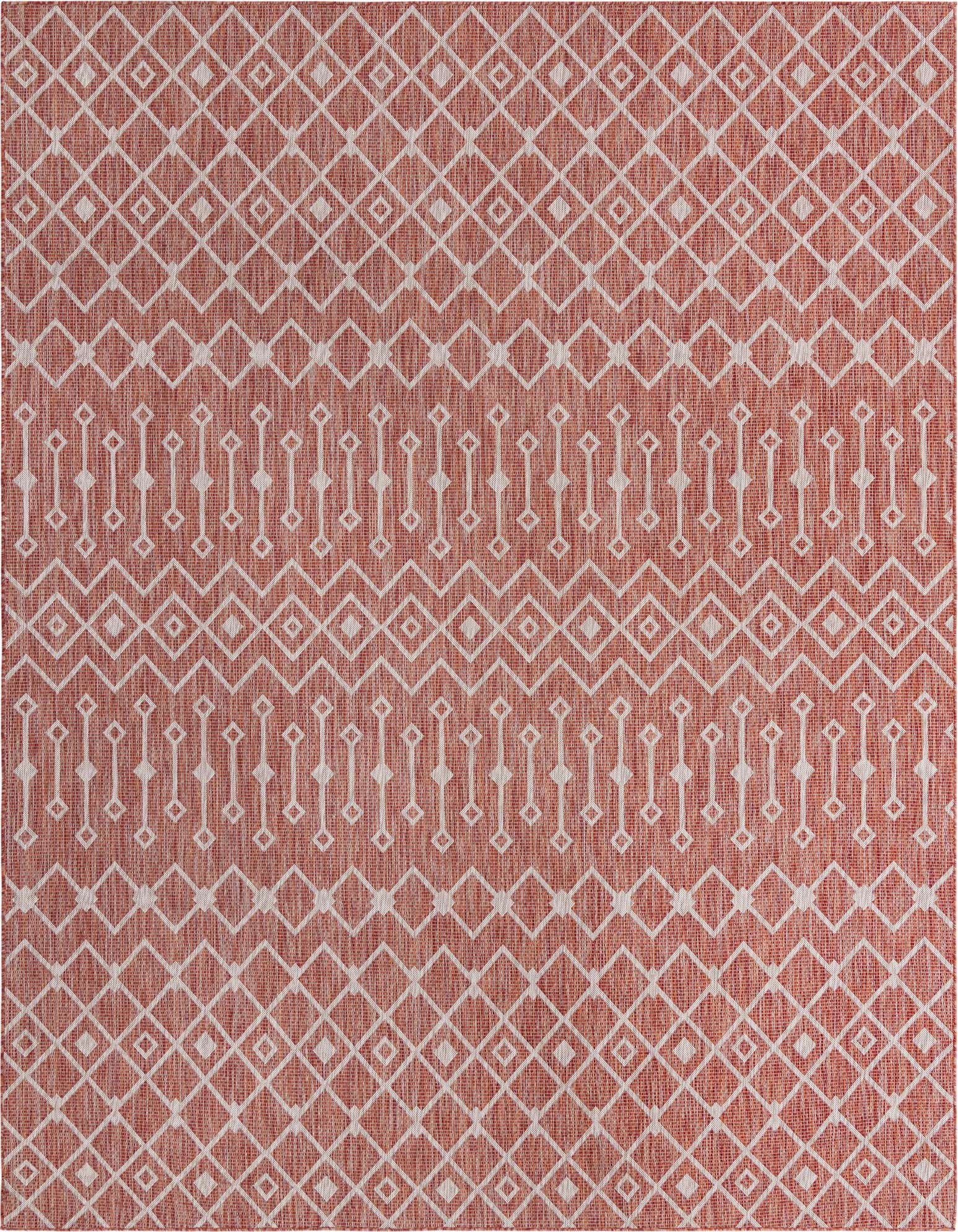 10' x 13' Easy-Clean Trellis Indoor / Outdoor Rug