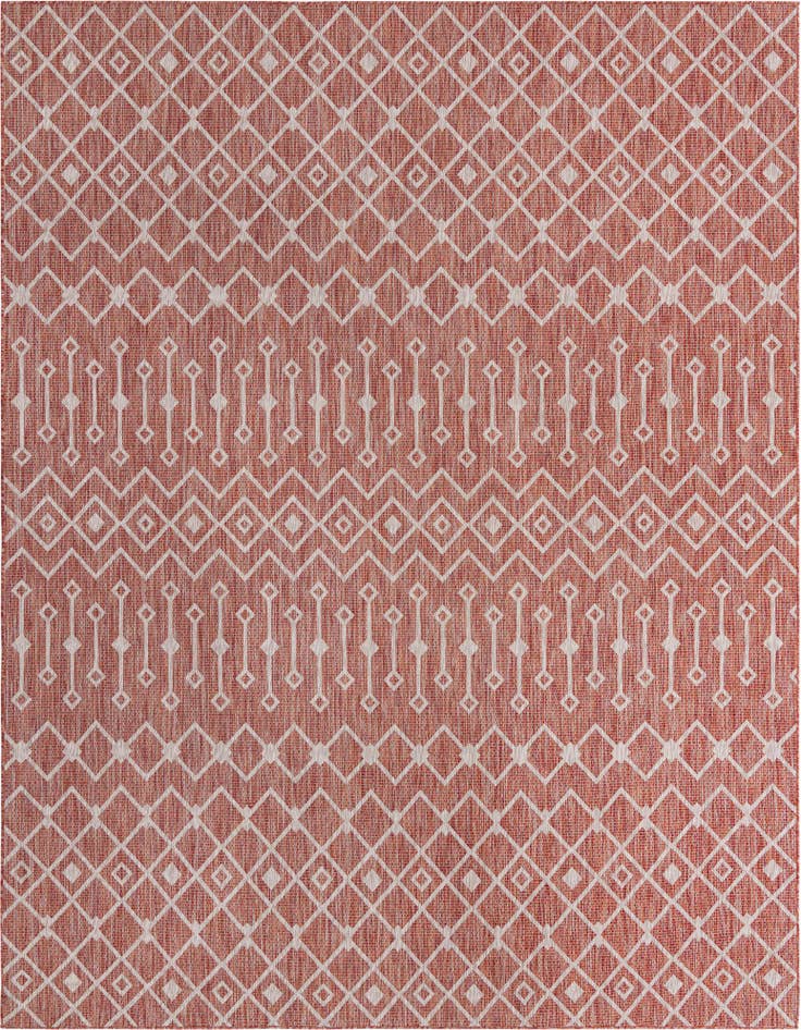 Detail image of 10' x 13' Easy-Clean Trellis Indoor / Outdoor Rug
