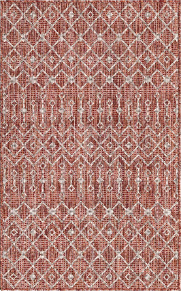 3' x 5' 3 Easy-Clean Trellis Indoor / Outdoor Rug