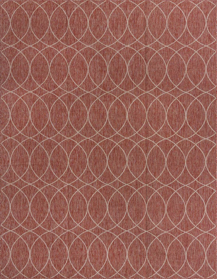 Detail image of 10' x 14' Easy-Clean Trellis Indoor / Outdoor Rug