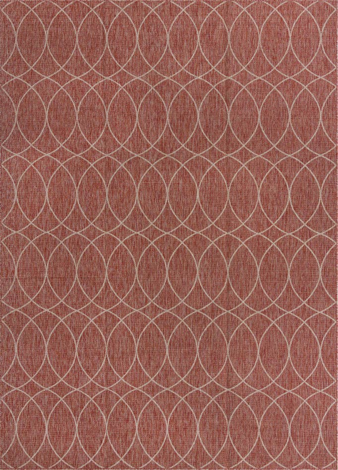 Detail image of 10' x 14' Easy-Clean Trellis Indoor / Outdoor Rug