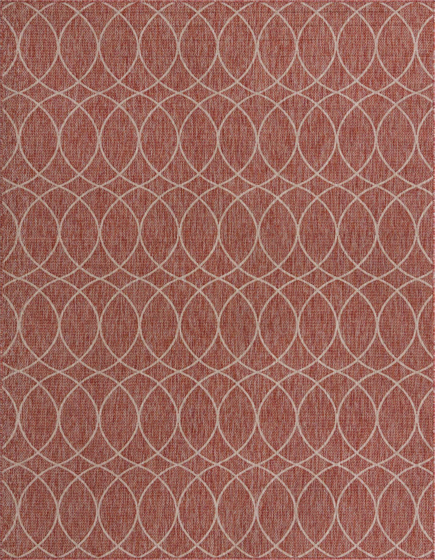 7' 10 x 11' Easy-Clean Trellis Indoor / Outdoor Rug