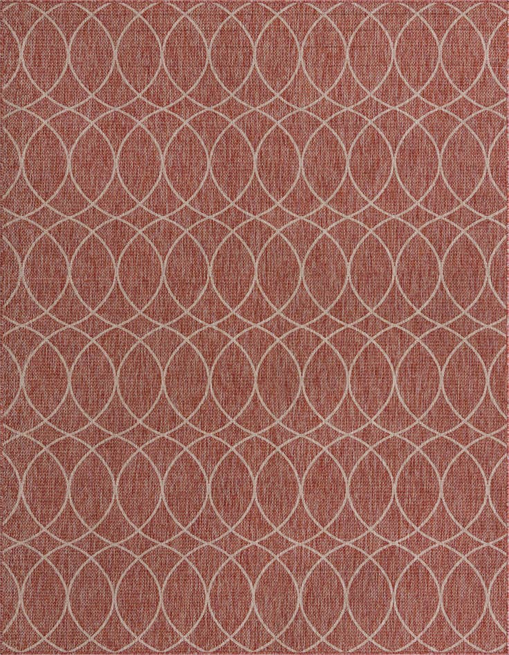Detail image of 7' 10 x 11' Easy-Clean Trellis Indoor / Outdoor Rug