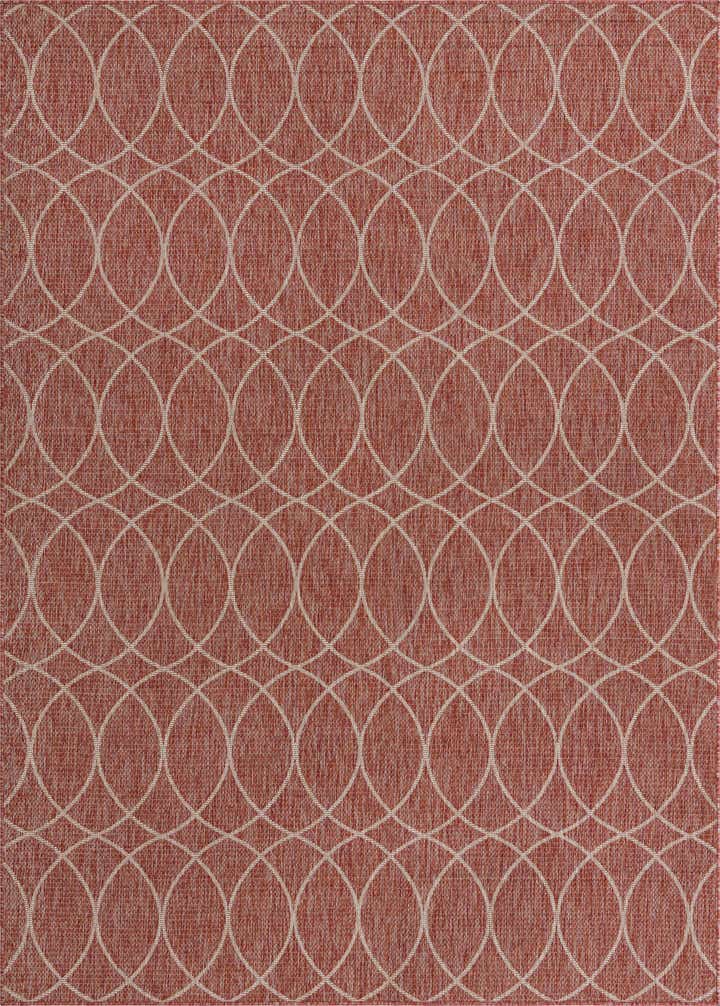 7' 10 x 11' Easy-Clean Trellis Indoor / Outdoor Rug