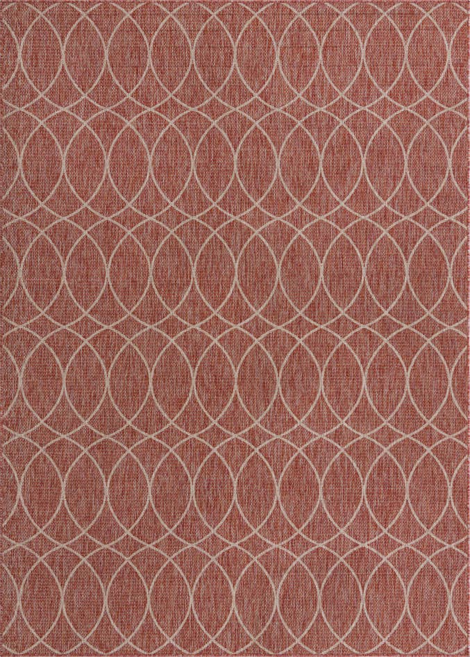 Detail image of 7' 10 x 11' Easy-Clean Trellis Indoor / Outdoor Rug