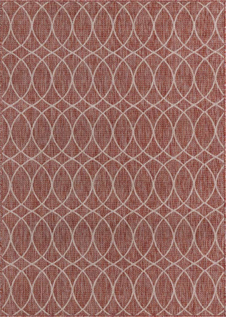 5' 3 x 8' Easy-Clean Trellis Indoor / Outdoor Rug