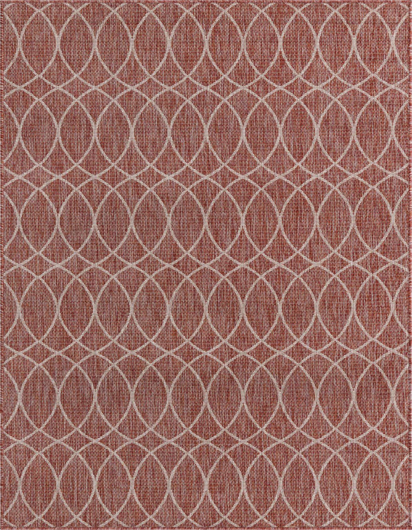 5' 3 x 8' Easy-Clean Trellis Indoor / Outdoor Rug