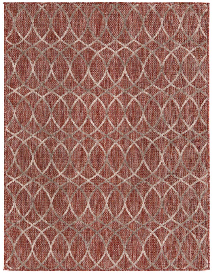 Detail image of 4' x 6' Easy-Clean Trellis Indoor / Outdoor Rug