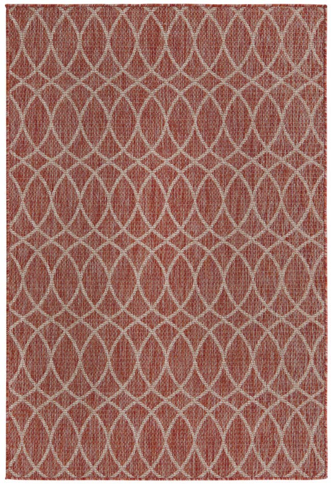Detail image of 4' x 6' Easy-Clean Trellis Indoor / Outdoor Rug