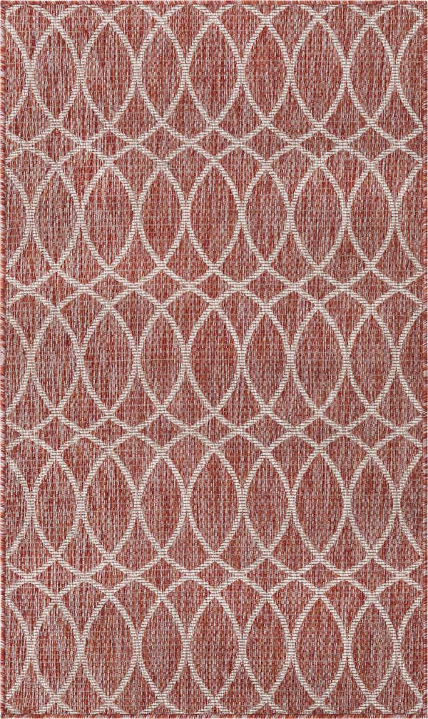3' x 5' 3 Easy-Clean Trellis Indoor / Outdoor Rug