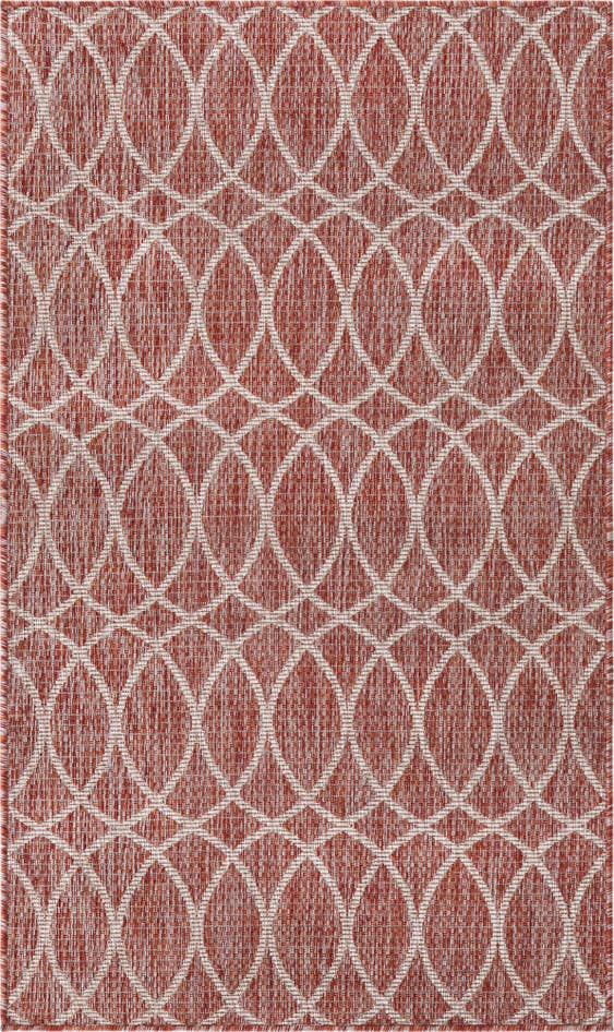Detail image of 3' x 5' 3 Easy-Clean Trellis Indoor / Outdoor Rug