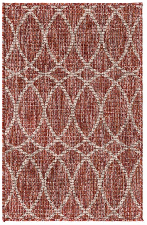 Detailansicht von 60cm x 95cm Leicht zu reinigen Trellis Innen- / Außenbereich Teppich