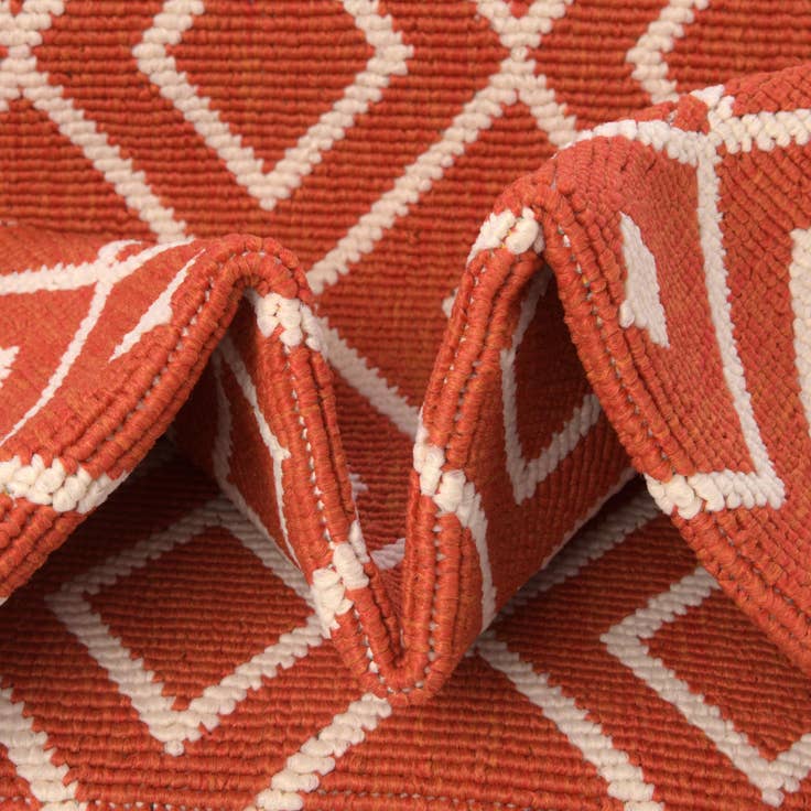 Detail image of 6' x 9' Easy-Clean Trellis Indoor / Outdoor Rug