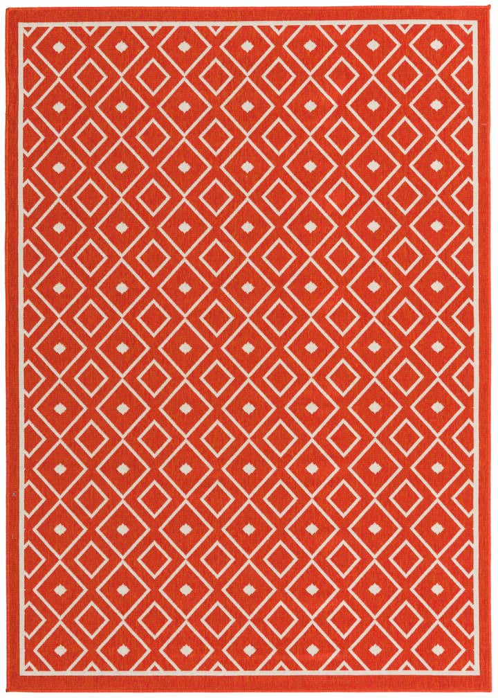 5' 3 x 8' Easy-Clean Trellis Indoor / Outdoor Rug