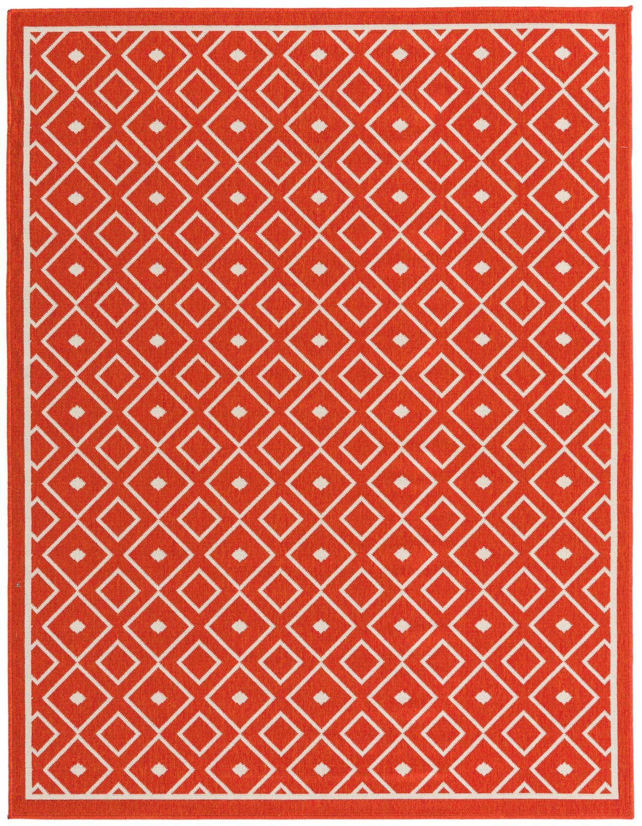5' 3 x 8' Easy-Clean Trellis Indoor / Outdoor Rug