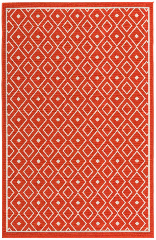 Detail image of 5' 3 x 8' Easy-Clean Trellis Indoor / Outdoor Rug