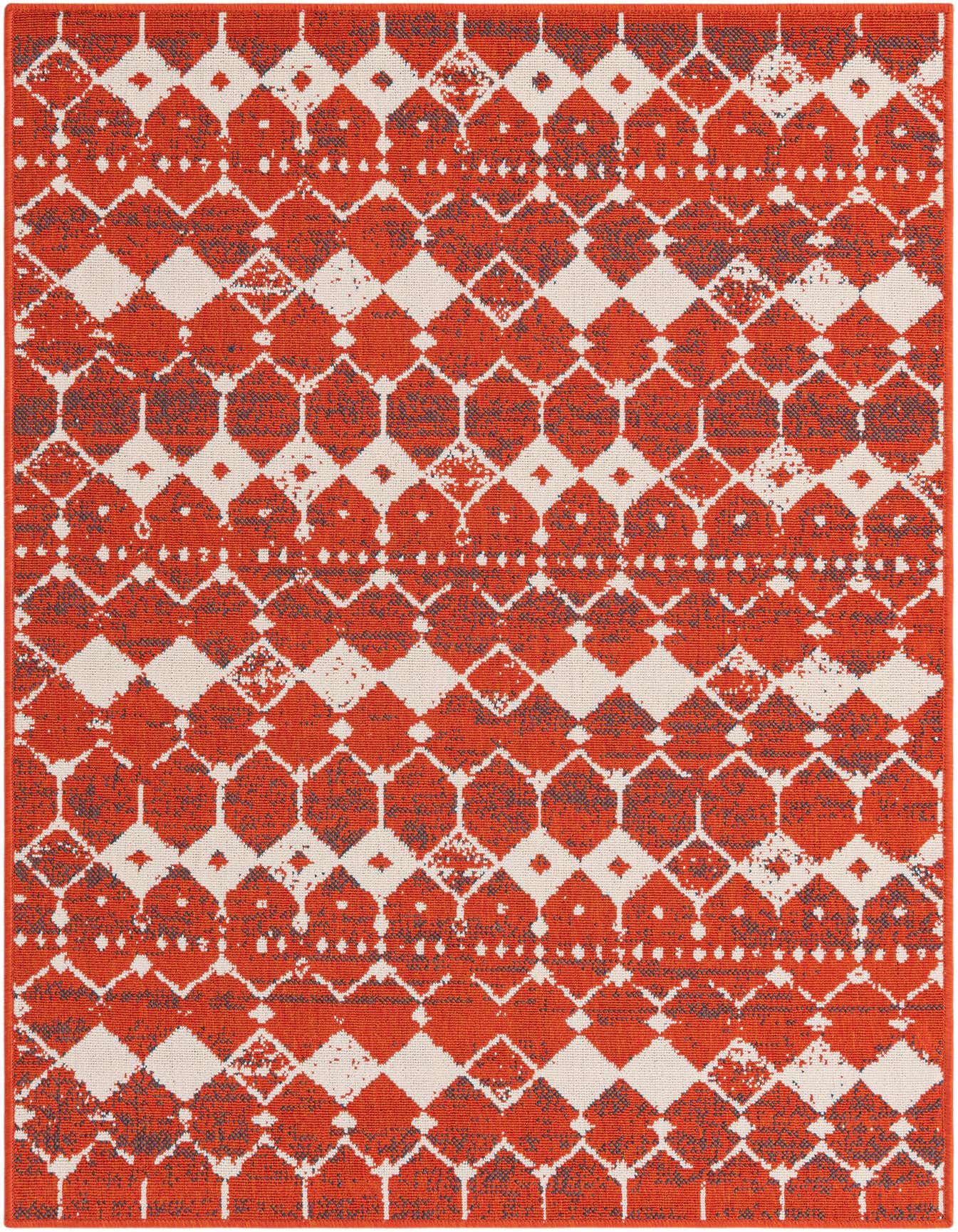 4' x 6' Easy-Clean Trellis Indoor / Outdoor Rug