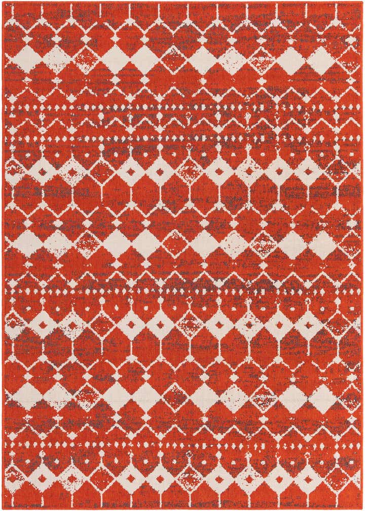 5' 3 x 8' Easy-Clean Trellis Indoor / Outdoor Rug