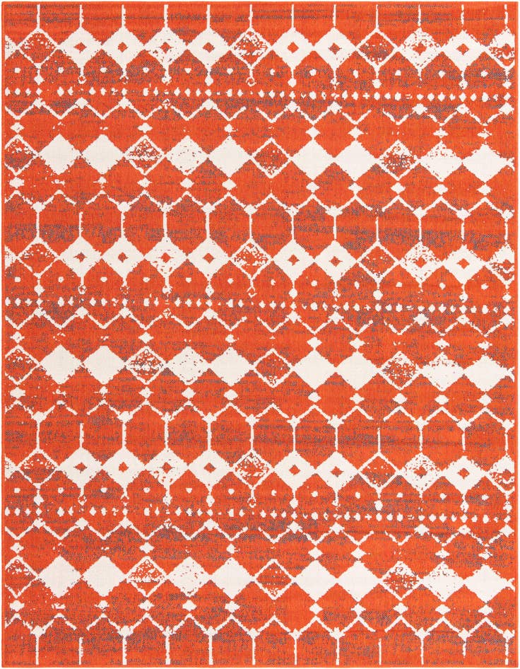 Detail image of 6' x 9' Easy-Clean Trellis Indoor / Outdoor Rug