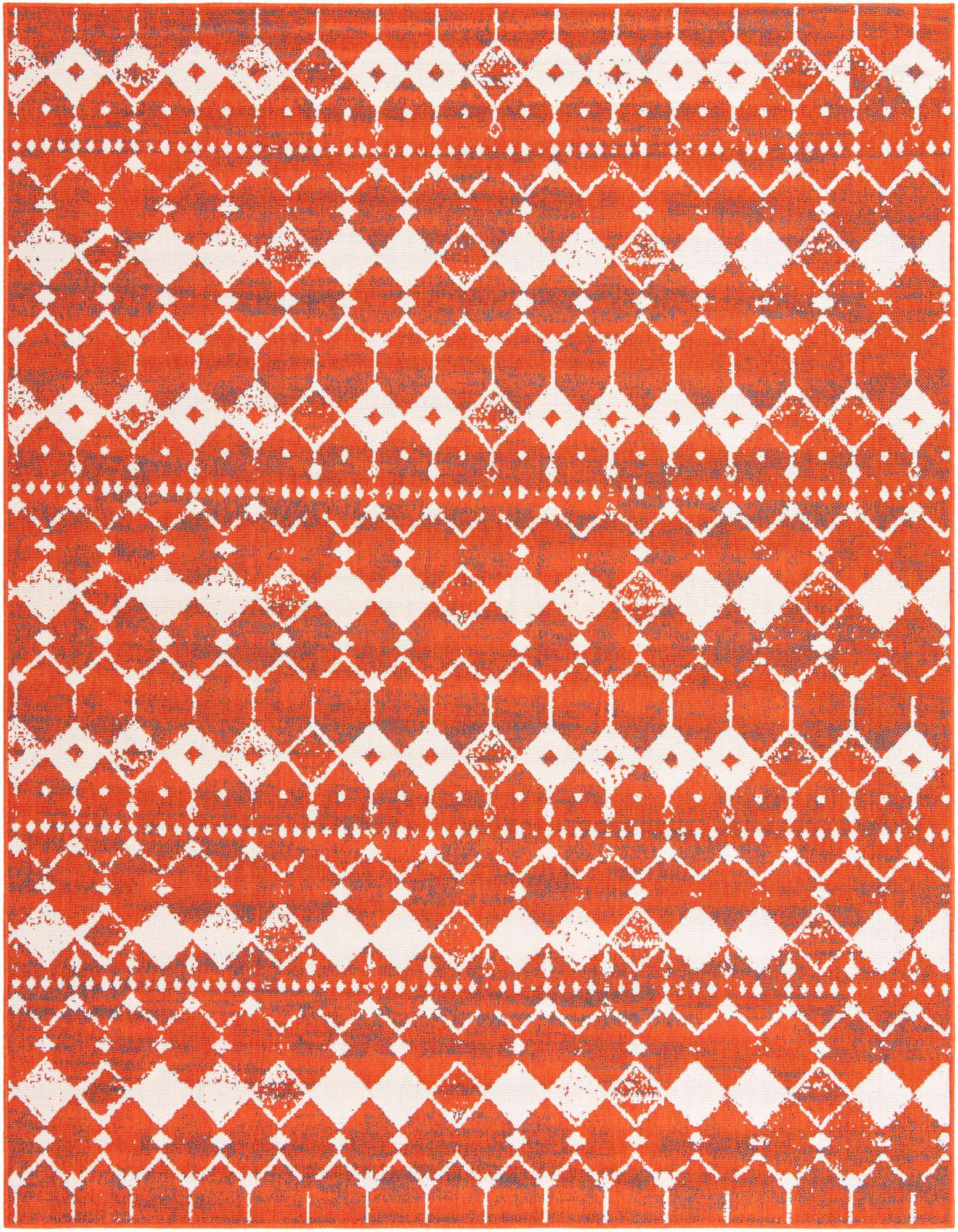 7' 10 x 10' Easy-Clean Trellis Indoor / Outdoor Rug