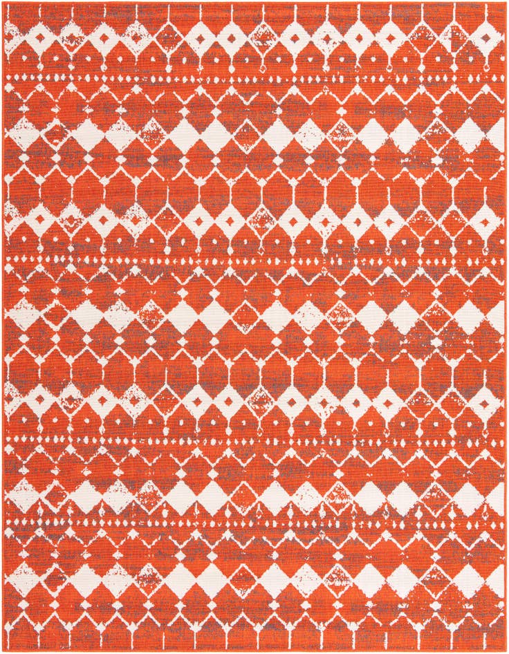 Detail image of 7' 10 x 10' Easy-Clean Trellis Indoor / Outdoor Rug
