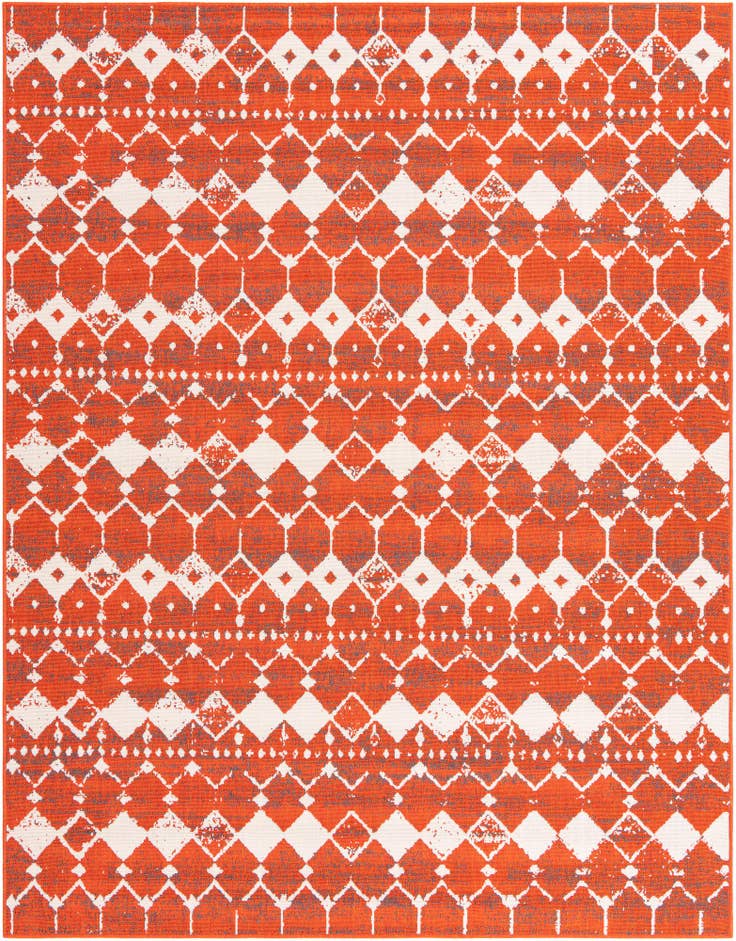 Detail image of 7' 10 x 10' Easy-Clean Trellis Indoor / Outdoor Rug