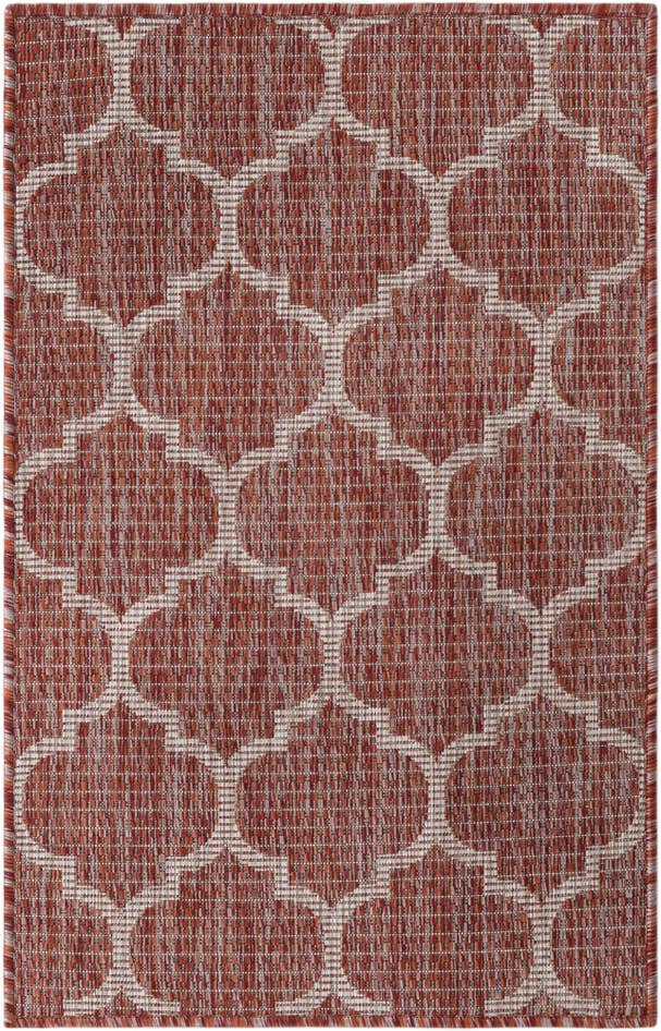 Detail image of 2' x 3' 1 Easy-Clean Trellis Indoor / Outdoor Rug