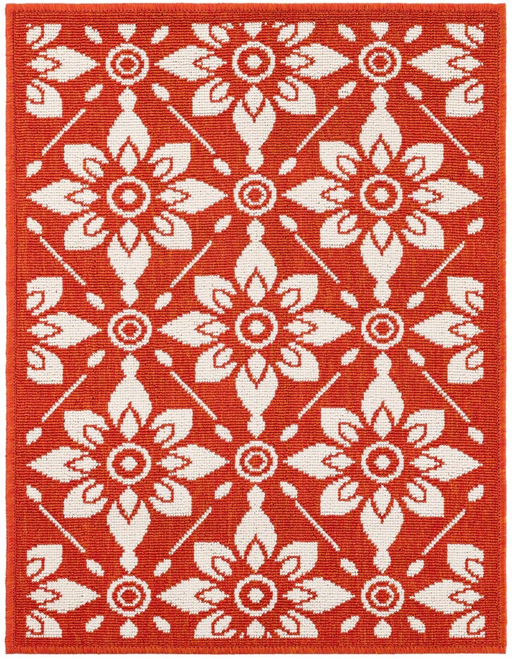 Detail image of 2' x 3' Easy-Clean Trellis Indoor / Outdoor Rug