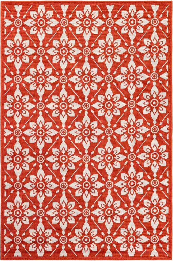 4' x 6' Easy-Clean Trellis Indoor / Outdoor Rug