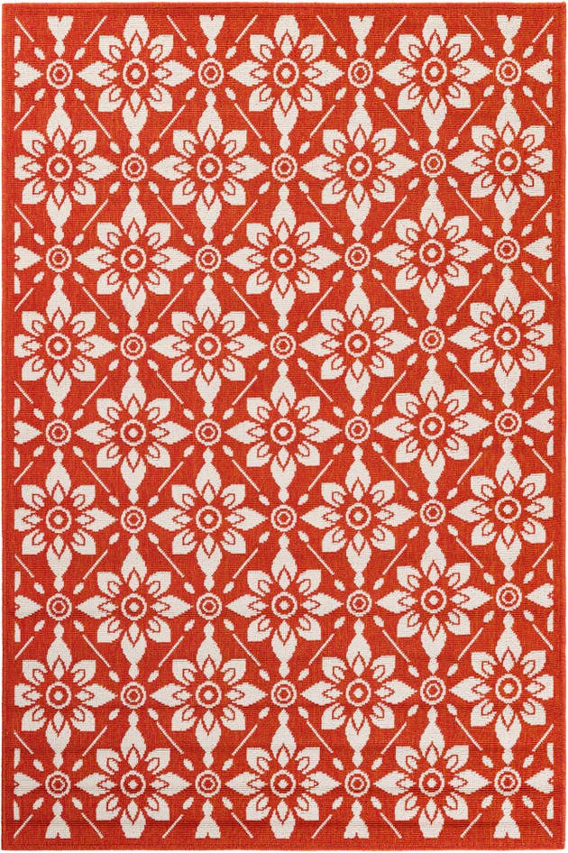 Detail image of 4' x 6' Easy-Clean Trellis Indoor / Outdoor Rug