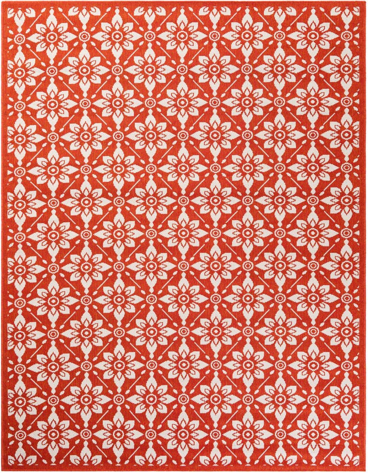 Detail image of 6' x 9' Easy-Clean Trellis Indoor / Outdoor Rug