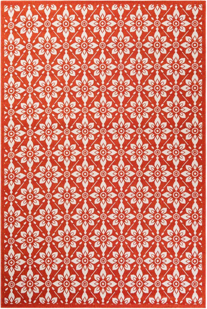 6' x 9' Easy-Clean Trellis Indoor / Outdoor Rug