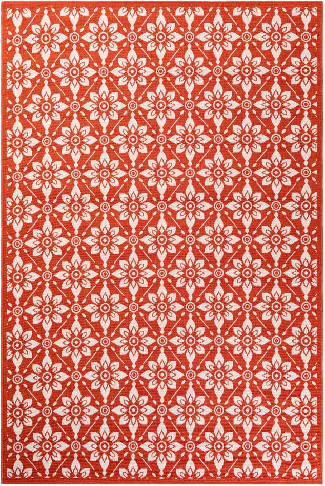 Detail image of 6' x 9' Easy-Clean Trellis Indoor / Outdoor Rug