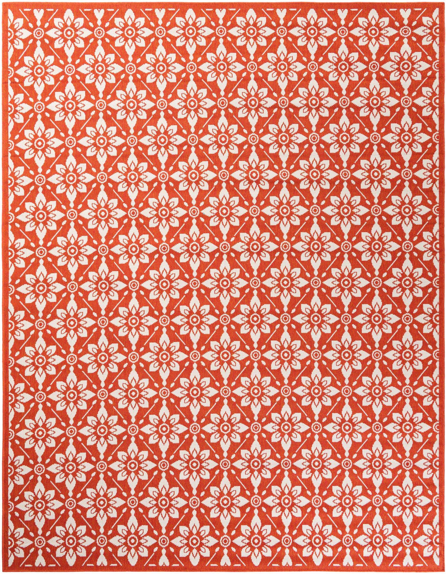 7' 10 x 10' Easy-Clean Trellis Indoor / Outdoor Rug