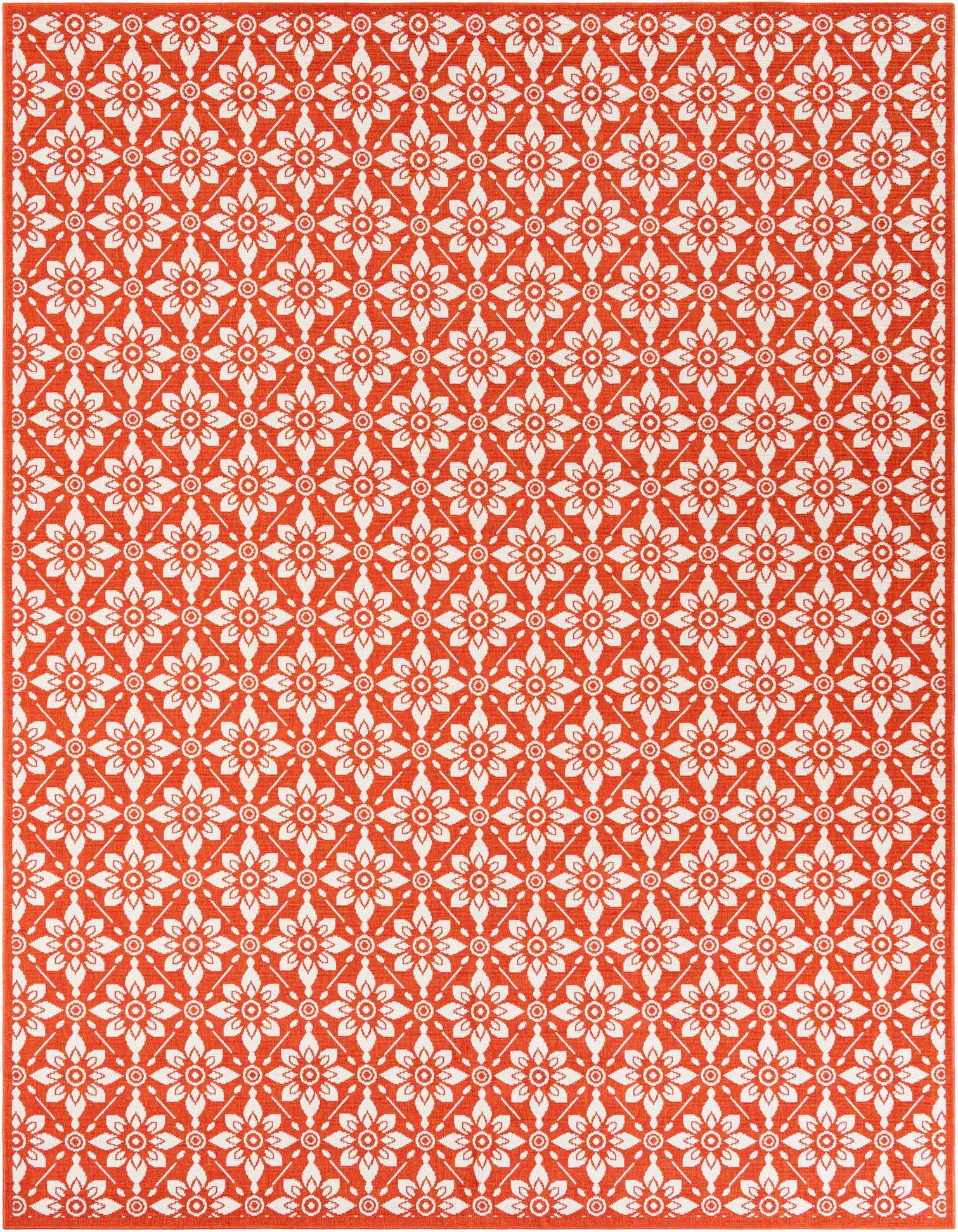 9' x 12' Easy-Clean Trellis Indoor / Outdoor Rug