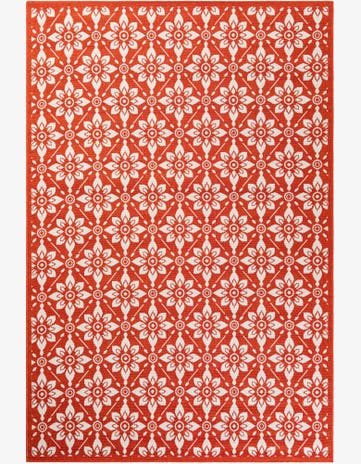 6' x 9' Easy-Clean Trellis Indoor / Outdoor Rug