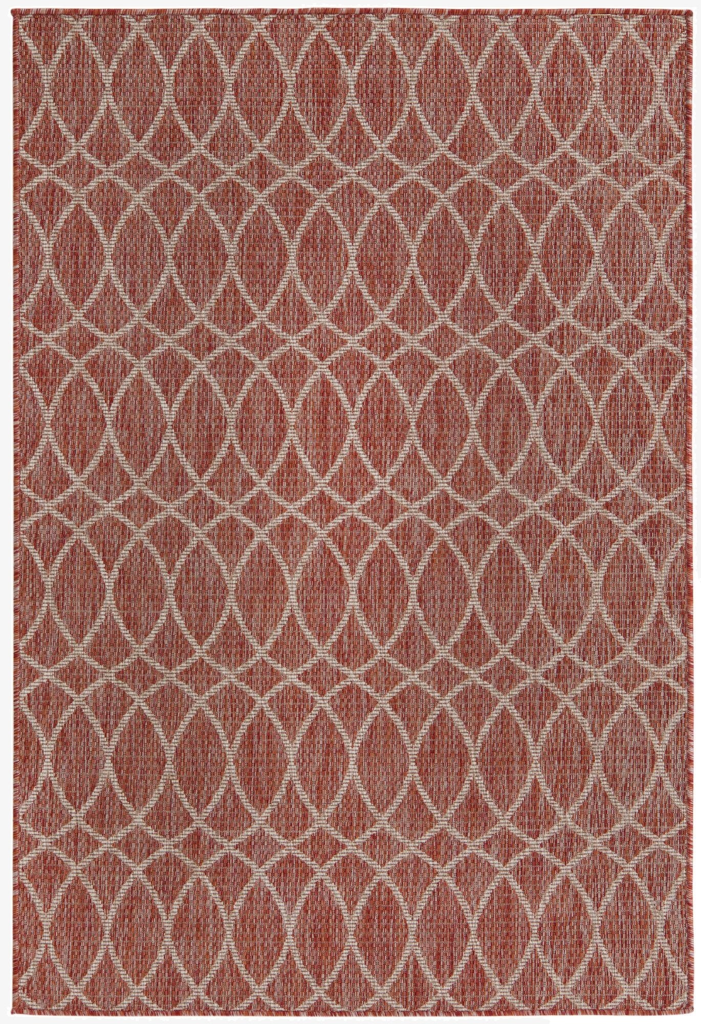 Primary image 4' x 6'  Washable Trellis Indoor / Outdoor Rug
