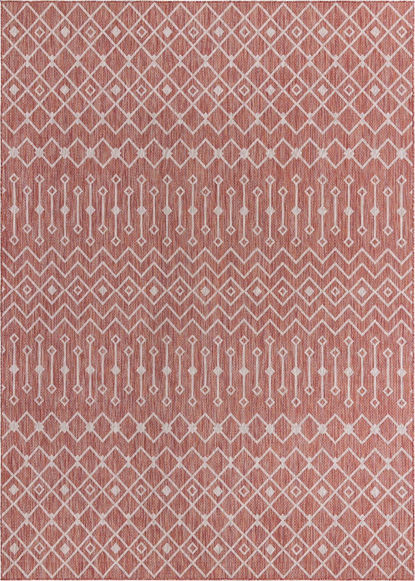 10' x 14'  Washable Trellis Indoor / Outdoor Rug