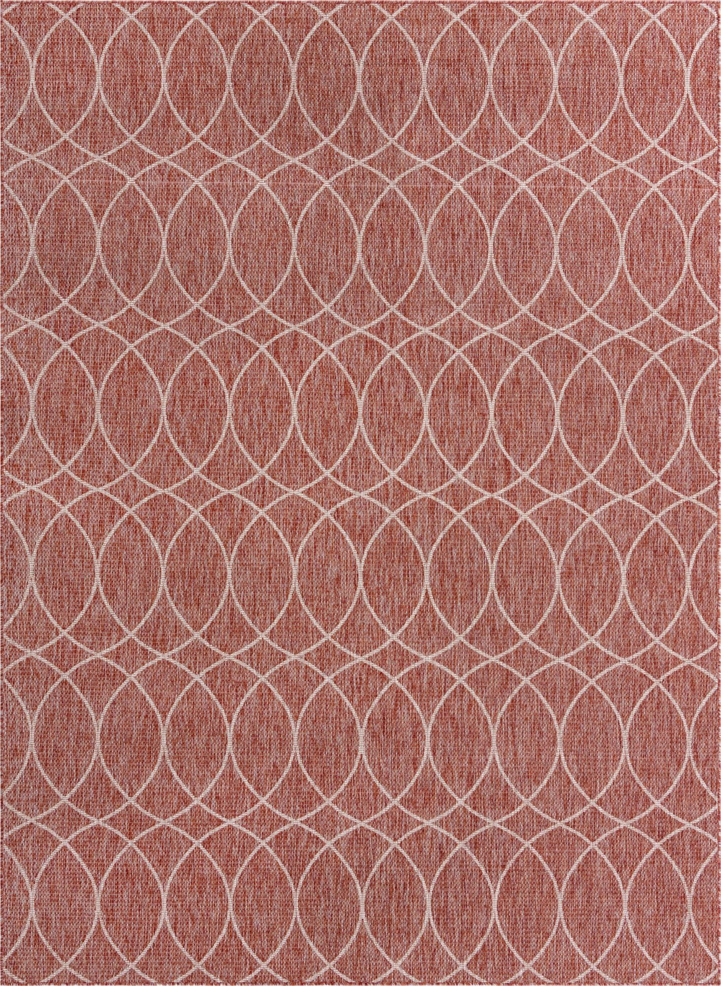 Primary image 9' x 12'  Washable Trellis Indoor / Outdoor Rug