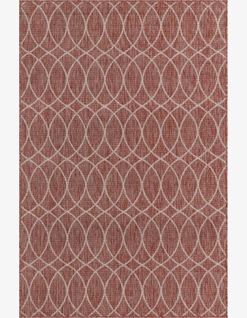 5' 3 x 8' Easy-Clean Trellis Indoor / Outdoor Rug