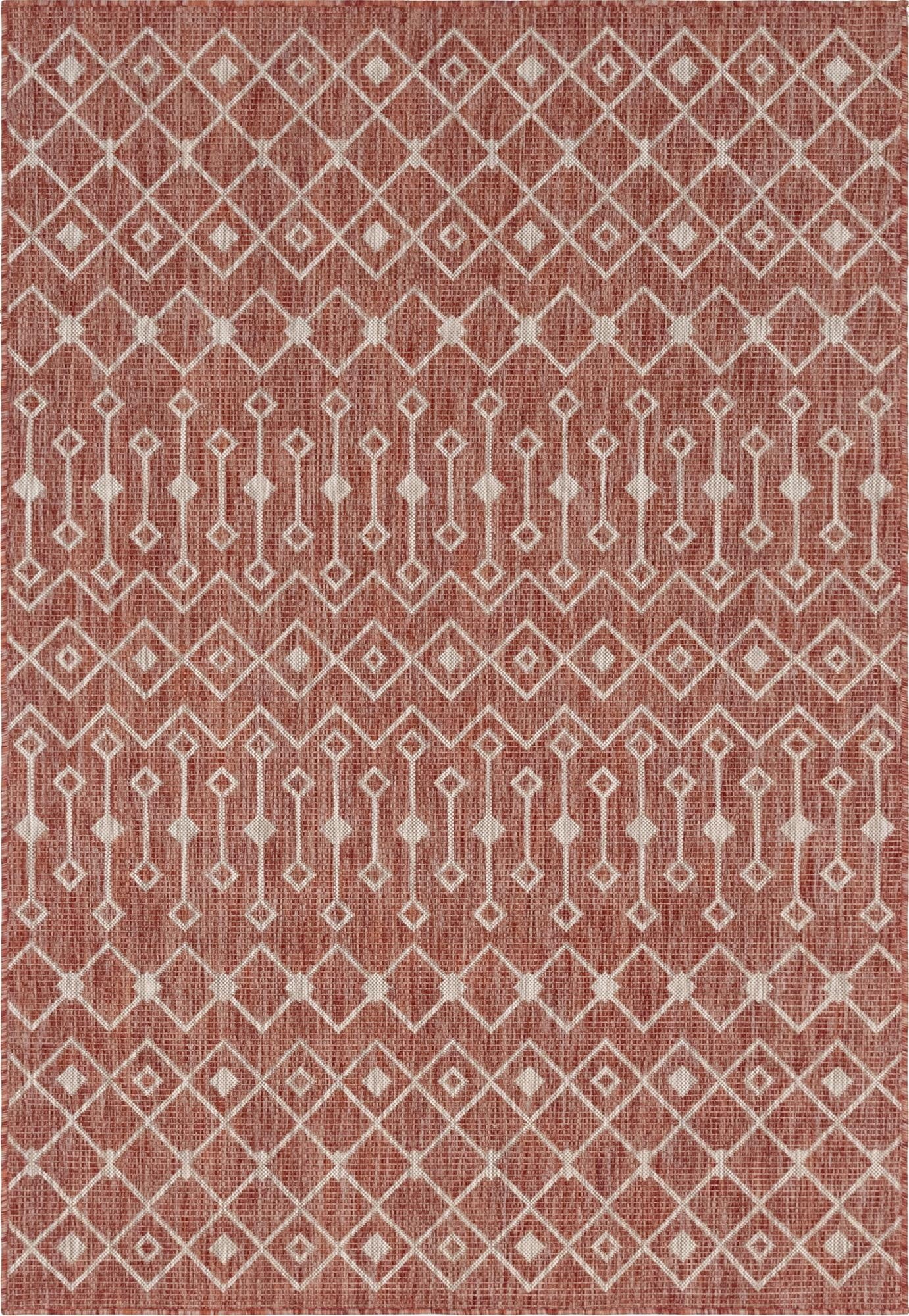 Primary image 4' x 6'  Washable Trellis Indoor / Outdoor Rug