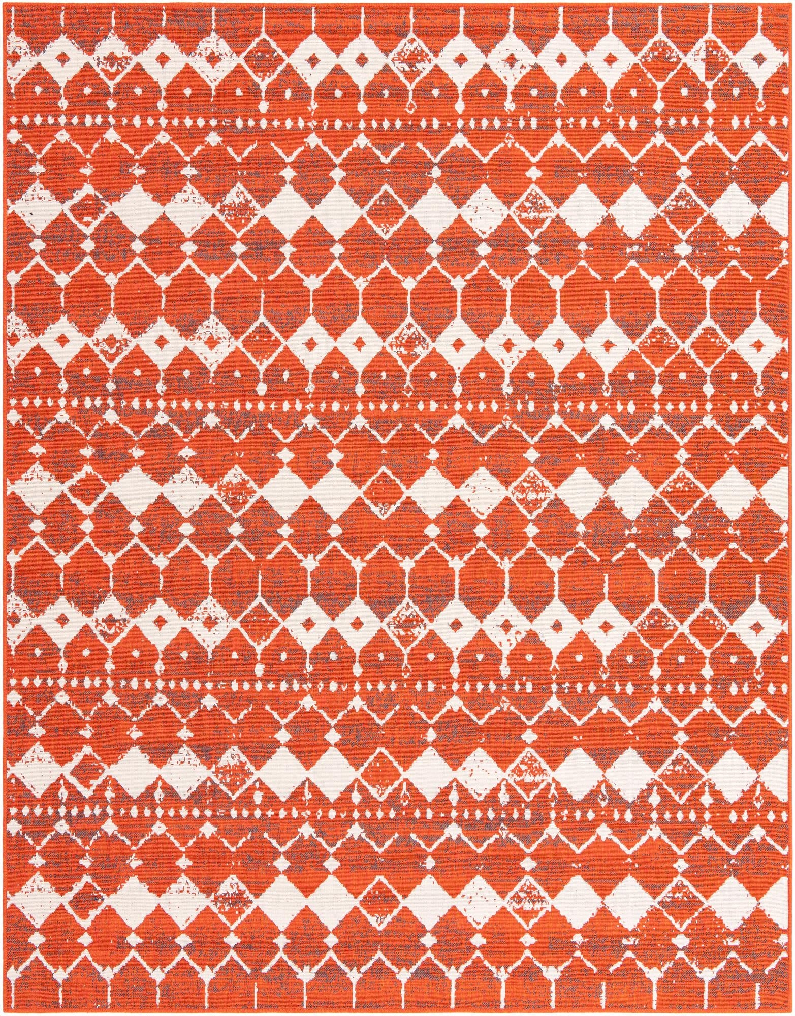 7' 10 x 10'  Washable Trellis Indoor / Outdoor Rug