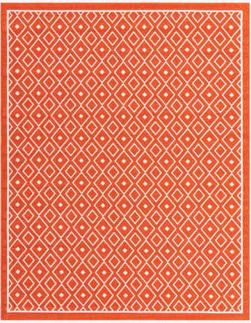 7' 10 x 10' Easy-Clean Trellis Indoor / Outdoor Rug