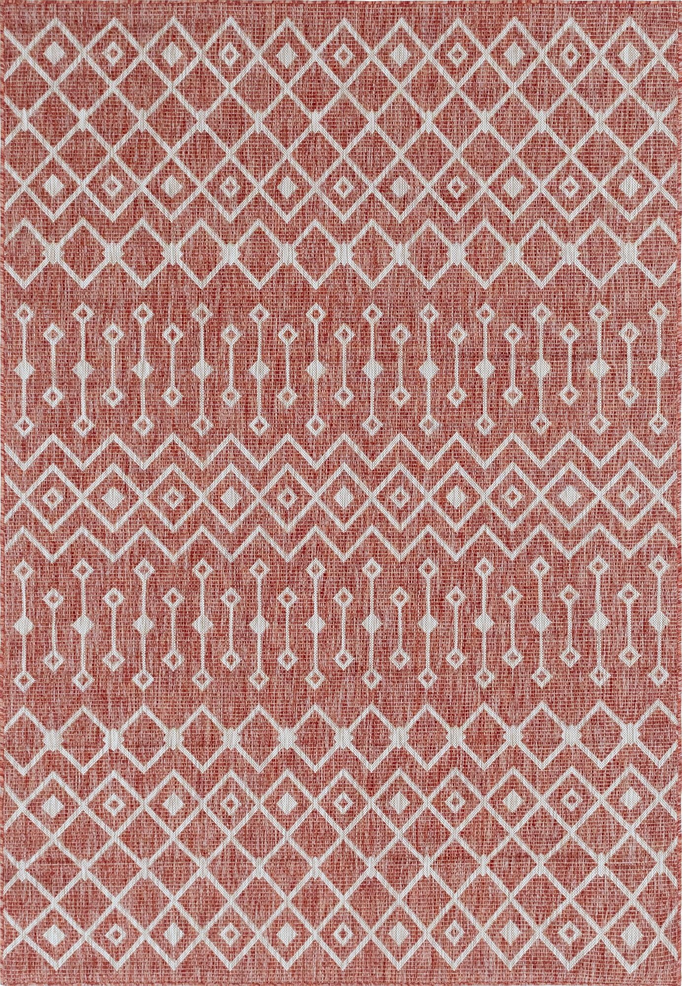 6' x 9'  Washable Trellis Indoor / Outdoor Rug
