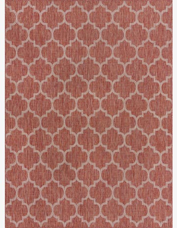 9' x 12' Easy-Clean Trellis Indoor / Outdoor Rug