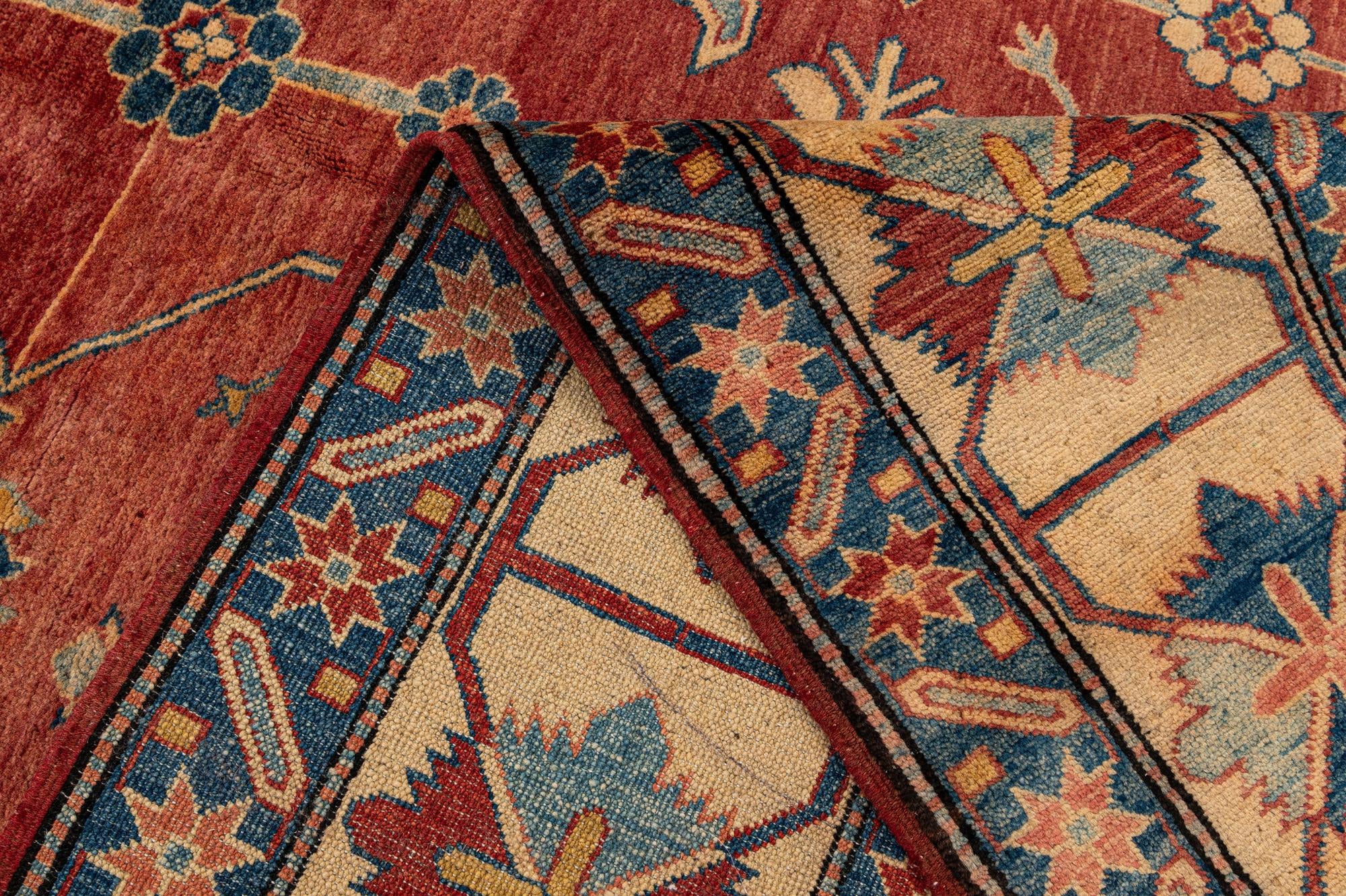 8' 7 x 11' 9 Hand Knotted Peshawar Ziegler Wool Rug